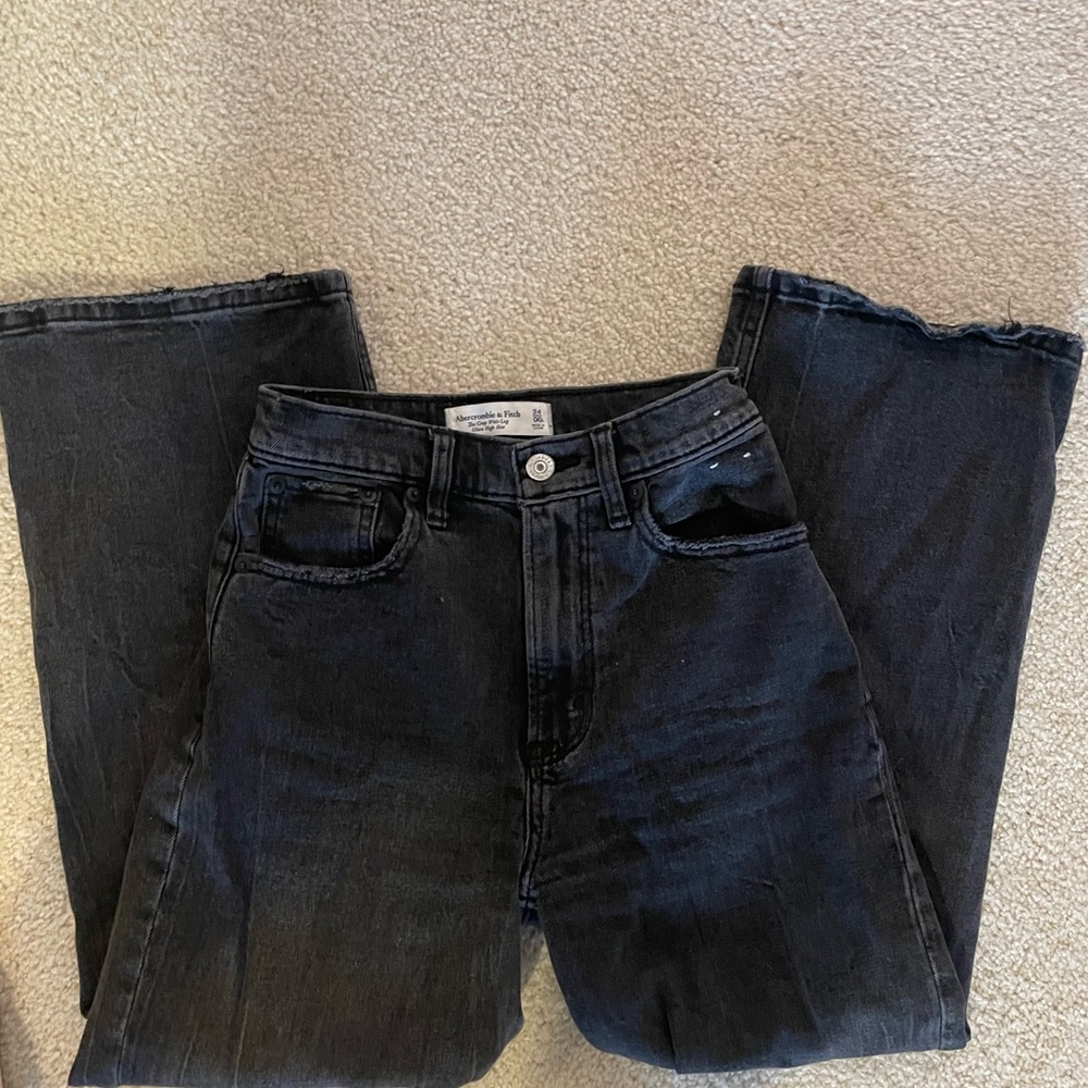 Abercrombie and Fitch crop wide leg jeans